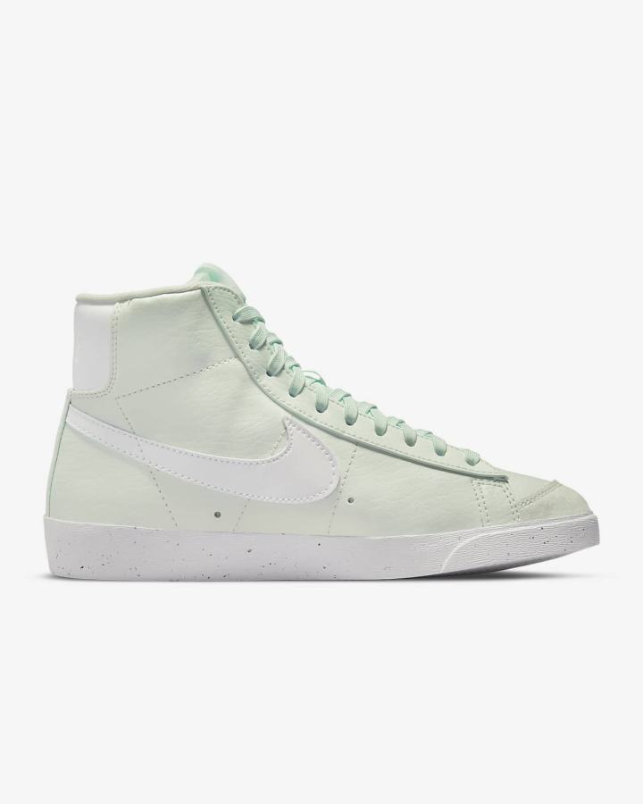 Zapatillas Nike Blazer Mid '77 Next Nature Mujer Verde Negras Blancas | ZIAKP-8217