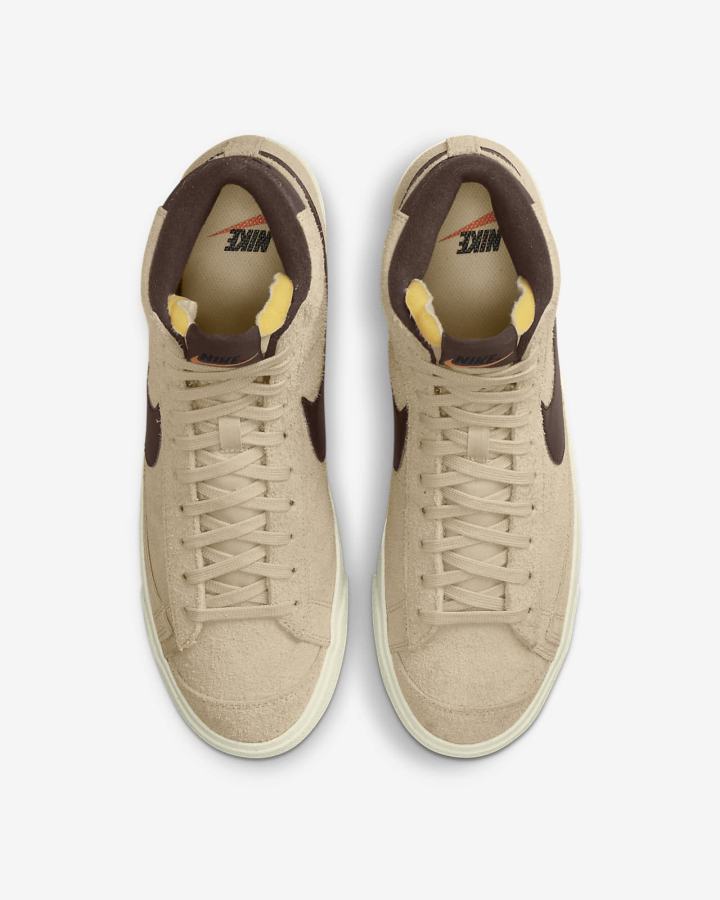 Zapatillas Nike Blazer Mid '77 Premium Hombre Naranjas Chocolate Claro | EWOUI-2108