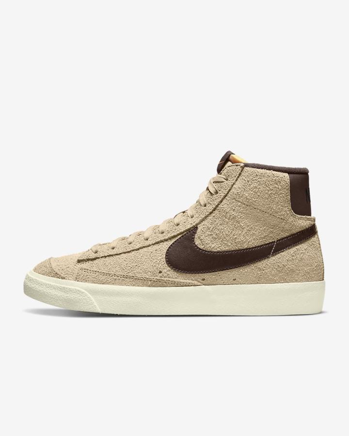 Zapatillas Nike Blazer Mid '77 Premium Hombre Naranjas Chocolate Claro | EWOUI-2108