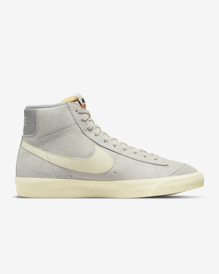 Zapatillas Nike Blazer Mid '77 Premium Hombre Beige Claro Gris Naranjas | ZIMWQ-3972