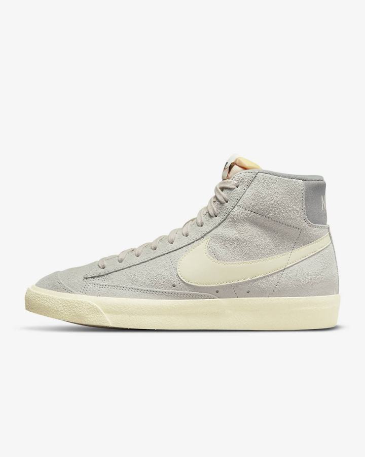 Zapatillas Nike Blazer Mid \'77 Premium Hombre Beige Claro Gris Naranjas | ZIMWQ-3972