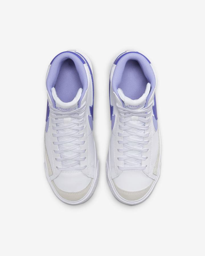 Zapatillas Nike Blazer Mid '77 SE Kids Niño Blancas | MGXLF-3486