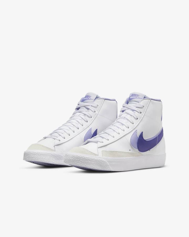 Zapatillas Nike Blazer Mid '77 SE Kids Niño Blancas | MGXLF-3486