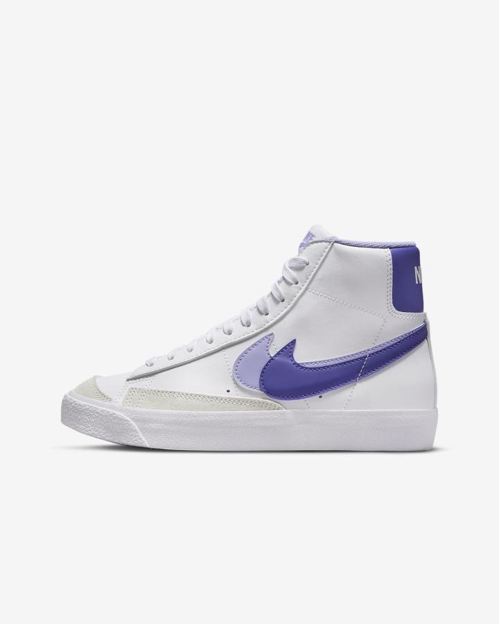 Zapatillas Nike Blazer Mid '77 SE Kids Niño Blancas | MGXLF-3486