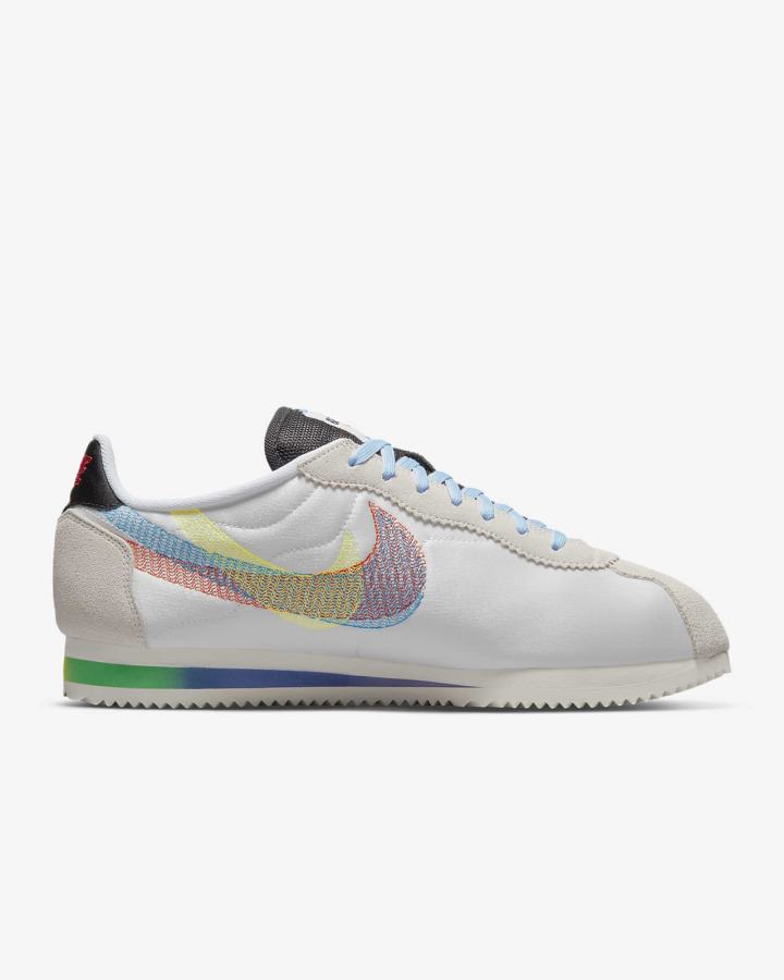 Zapatillas Nike Cortez Be True Hombre Blancas Negras Multicolor | IJDGP-2786