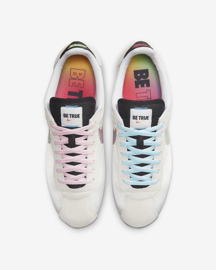Zapatillas Nike Cortez Be True Hombre Blancas Negras Multicolor | IJDGP-2786