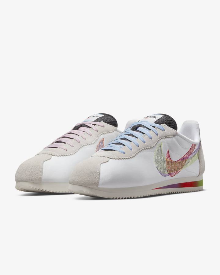 Zapatillas Nike Cortez Be True Hombre Blancas Negras Multicolor | IJDGP-2786
