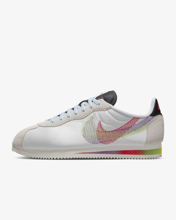 Zapatillas Nike Cortez Be True Hombre Blancas Negras Multicolor | IJDGP-2786