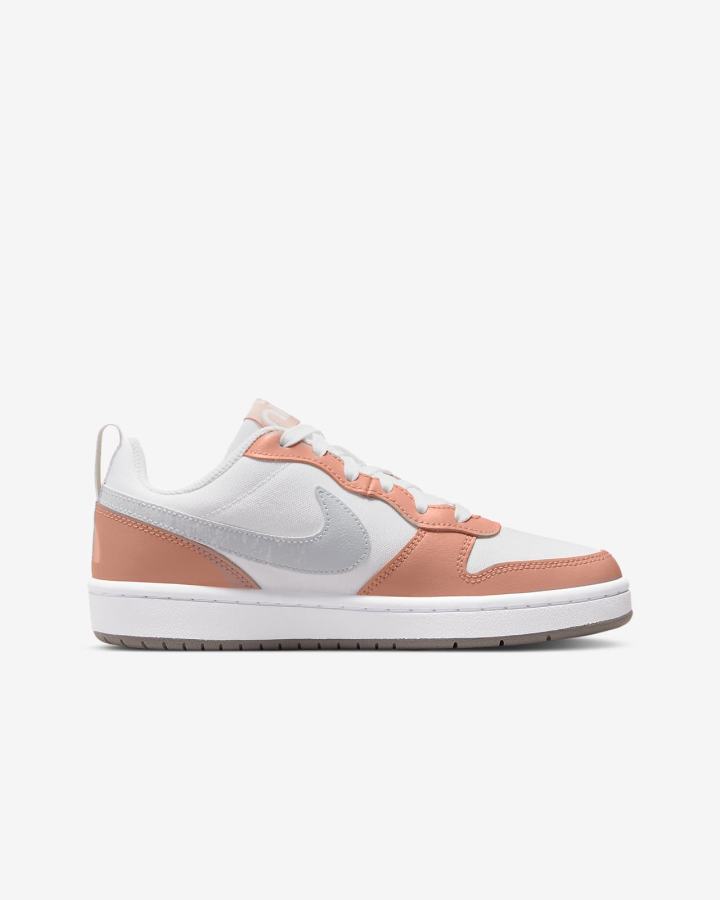 Zapatillas Nike Court Borough Low 2 Kids Niña Blancas Gris | VHTIE-6128