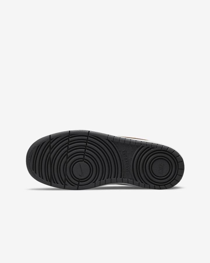 Zapatillas Nike Court Borough Low 2 Kids Niña Blancas Gris Oscuro Metal Rojas Marrones | VKADI-7430