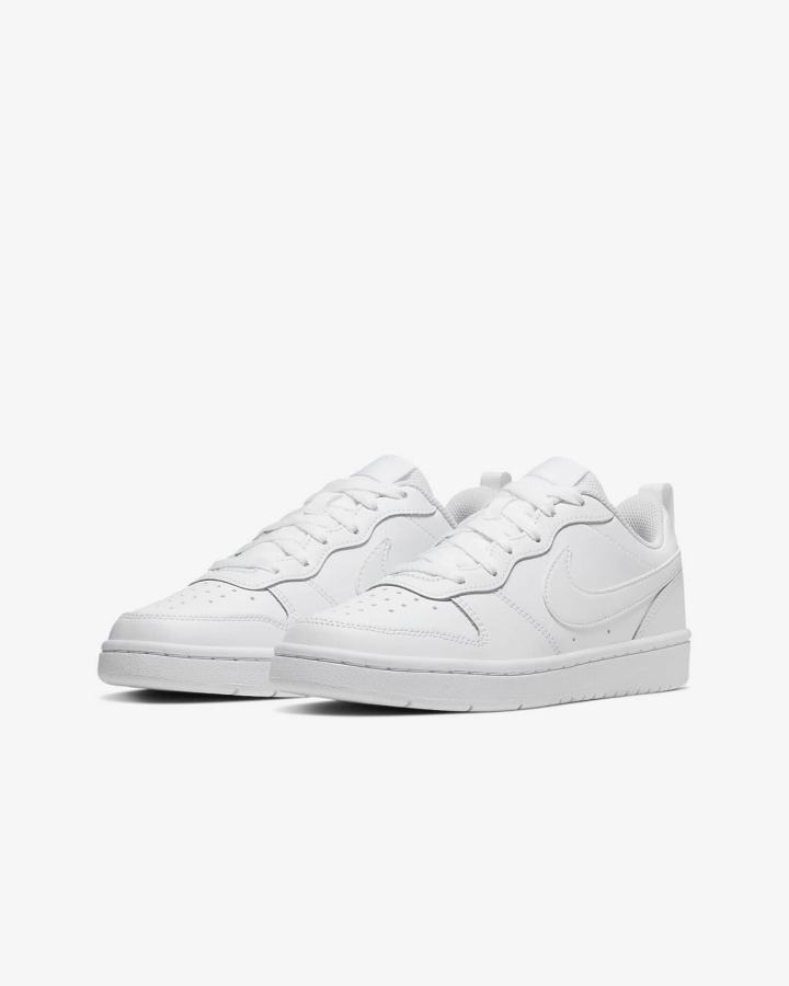 Zapatillas Nike Court Borough Low 2 Kids Niña Blancas | XYGPM-5786