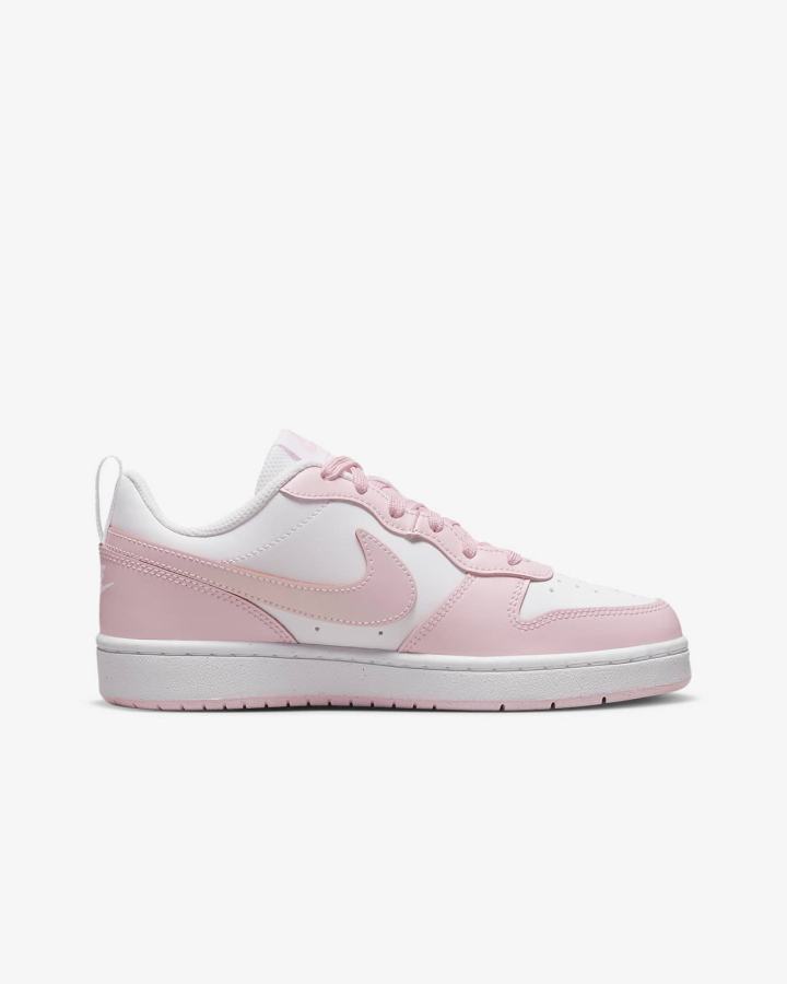 Zapatillas Nike Court Borough Low 2 SE Kids Niño Blancas Rosas | ULIRG-6897