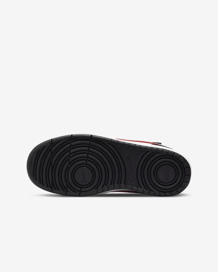 Zapatillas Nike Court Borough Mid 2 Kids Niña Blancas Negras Rojas | QESKA-7198