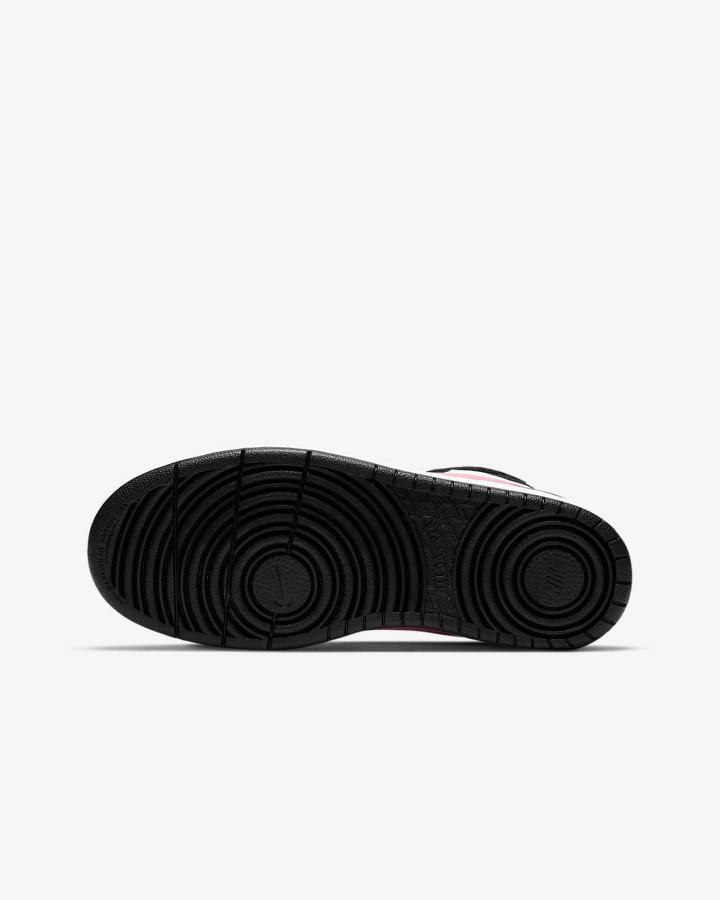 Zapatillas Nike Court Borough Mid 2 Kids Niño Negras Blancas | WSCTB-6720