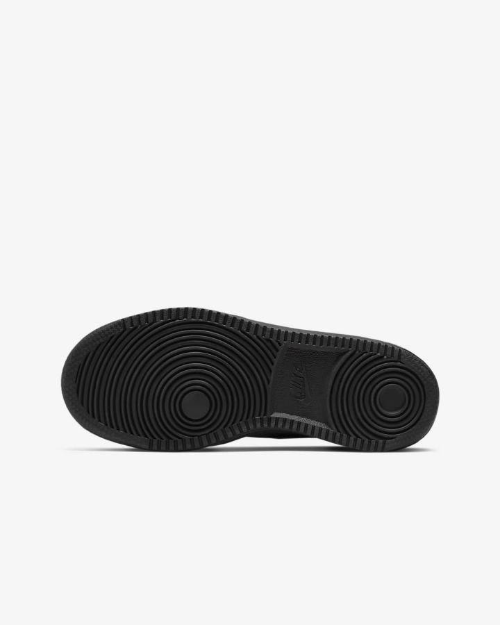 Zapatillas Nike Court Borough Mid Kids Niño Negras | GJXLN-4035