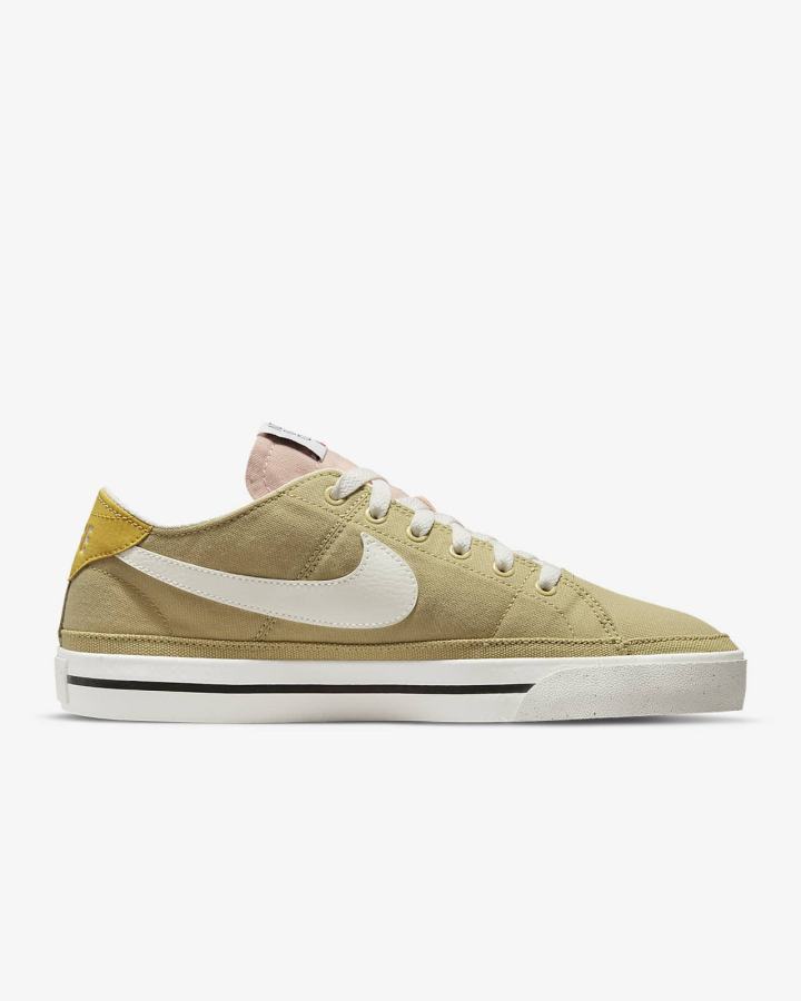 Zapatillas Nike Court Legacy Canvas Next Nature Hombre Marrones Verde Negras | UKCJA-7280