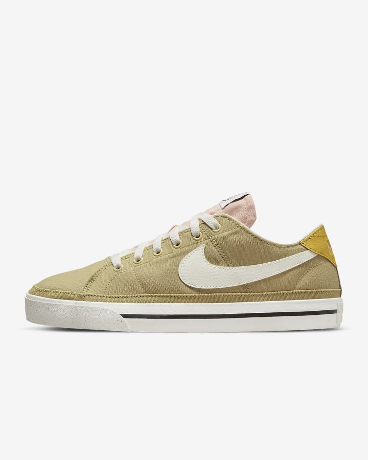 Zapatillas Nike Court Legacy Canvas Next Nature Hombre Marrones Verde Negras | UKCJA-7280