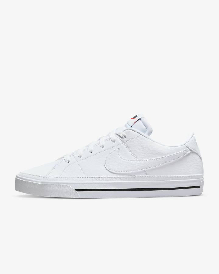 Zapatillas Nike Court Legacy Hombre Blancas Negras Blancas | GDCTJ-7934