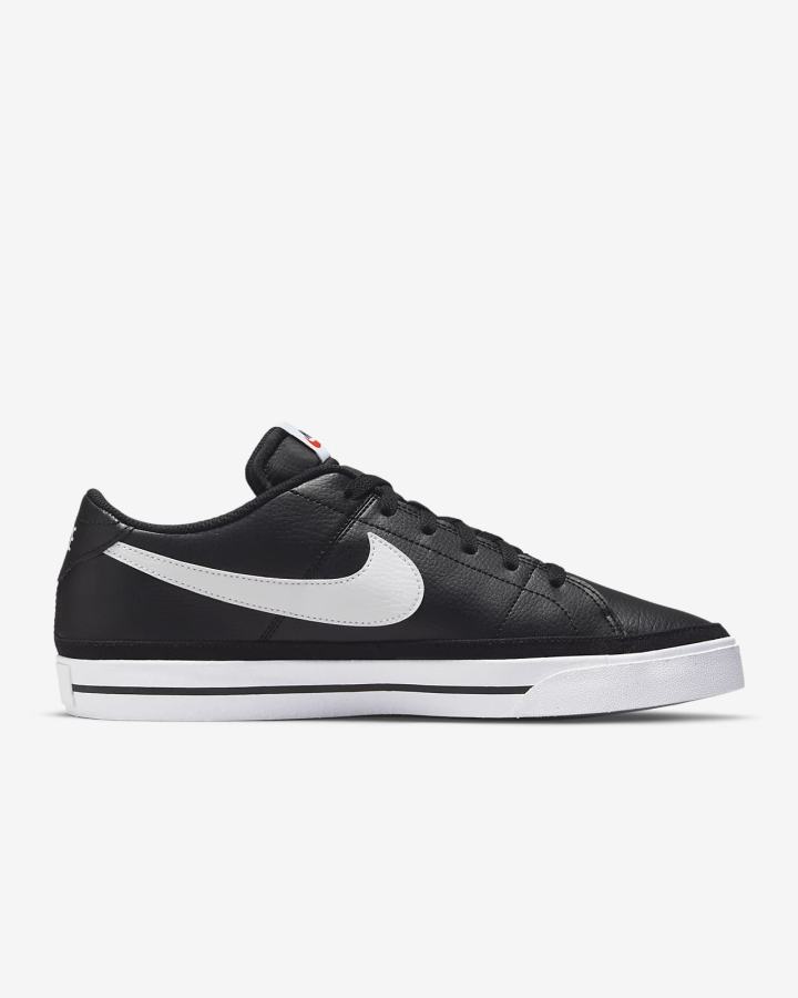 Zapatillas Nike Court Legacy Hombre Negras Blancas | GQXRT-1782