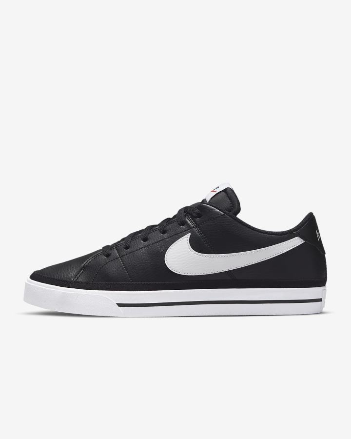 Zapatillas Nike Court Legacy Hombre Negras Blancas | GQXRT-1782