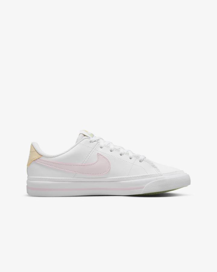 Zapatillas Nike Court Legacy Kids Niño Blancas Rosas | WFHDX-5062
