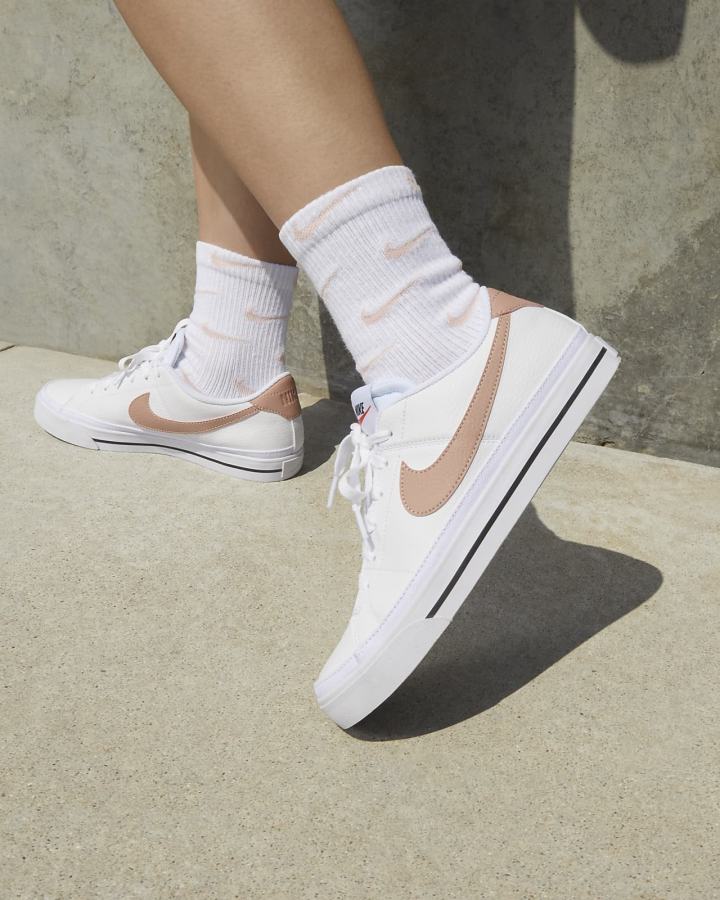 Zapatillas Nike Court Legacy Next Nature Mujer Blancas Naranjas Negras Rosas | KMHTN-5312