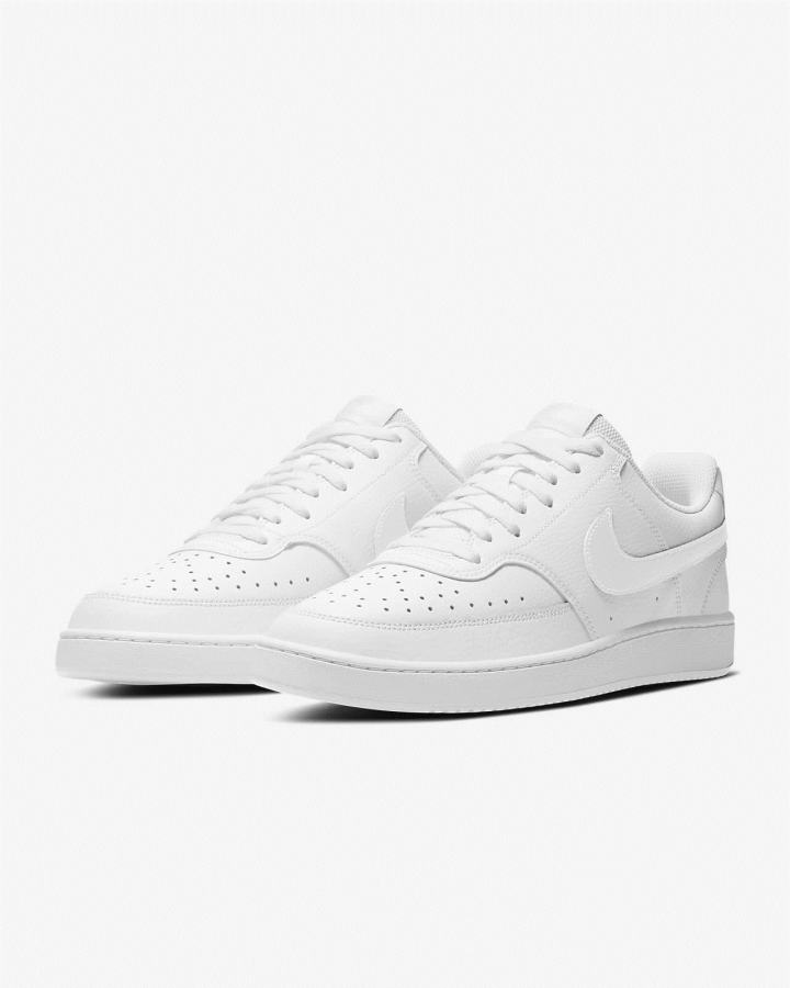 Zapatillas Nike Court Vision Low Hombre Blancas | VZMDK-4702