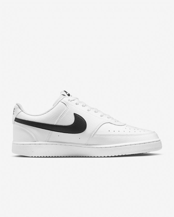 Zapatillas Nike Court Vision Low Next Nature Hombre Blancas Negras | FSCHM-2487