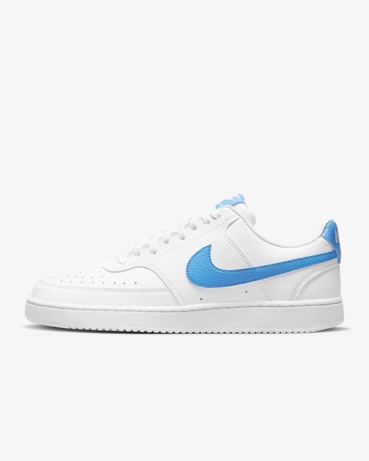 Zapatillas Nike Court Vision Low Next Nature Hombre Blancas Azules Claro | OPAFD-0754
