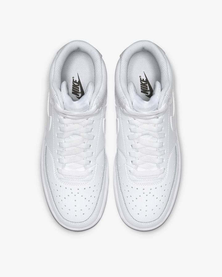 Zapatillas Nike Court Vision Mid Mujer Blancas | HZOFI-9578