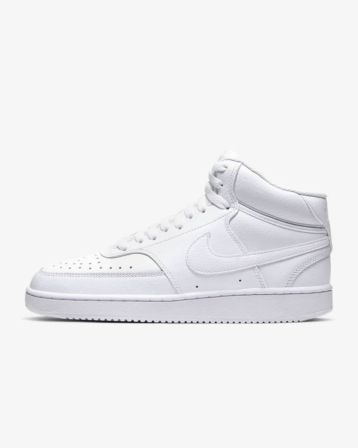 Zapatillas Nike Court Vision Mid Mujer Blancas | HZOFI-9578