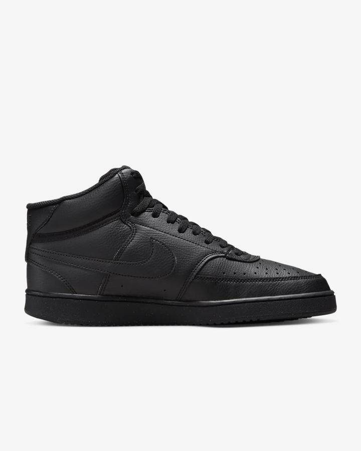 Zapatillas Nike Court Vision Mid Next Nature Hombre Negras | XLZFU-0675