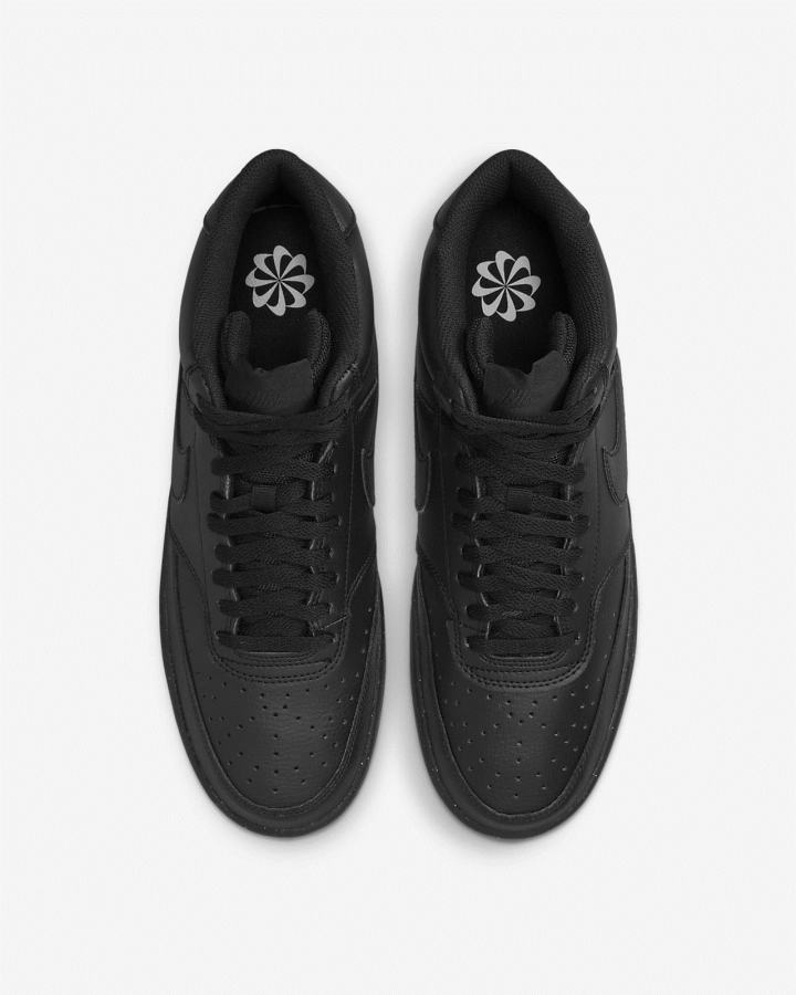 Zapatillas Nike Court Vision Mid Next Nature Hombre Negras | XLZFU-0675