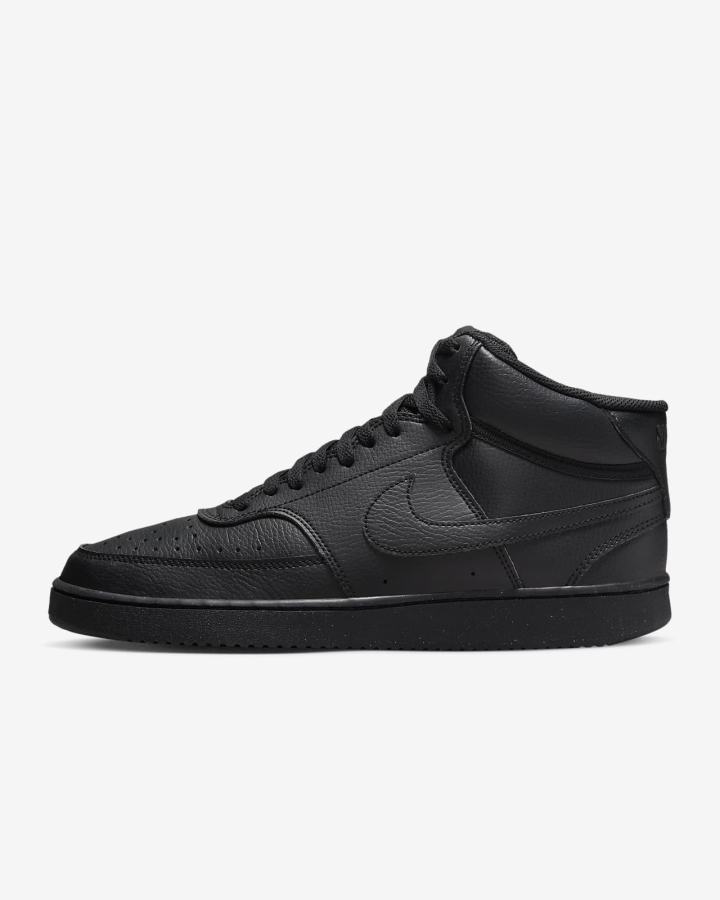Zapatillas Nike Court Vision Mid Next Nature Hombre Negras | XLZFU-0675
