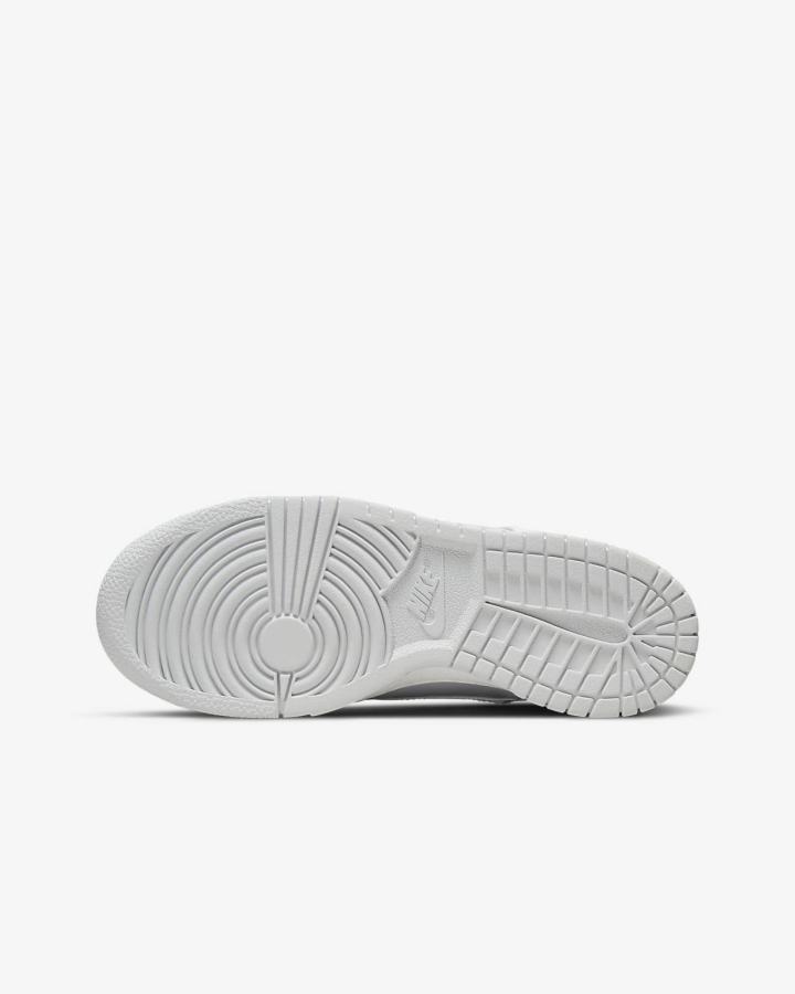 Zapatillas Nike Dunk High Kids Niña Blancas Plateadas Plateadas | BESCI-5021