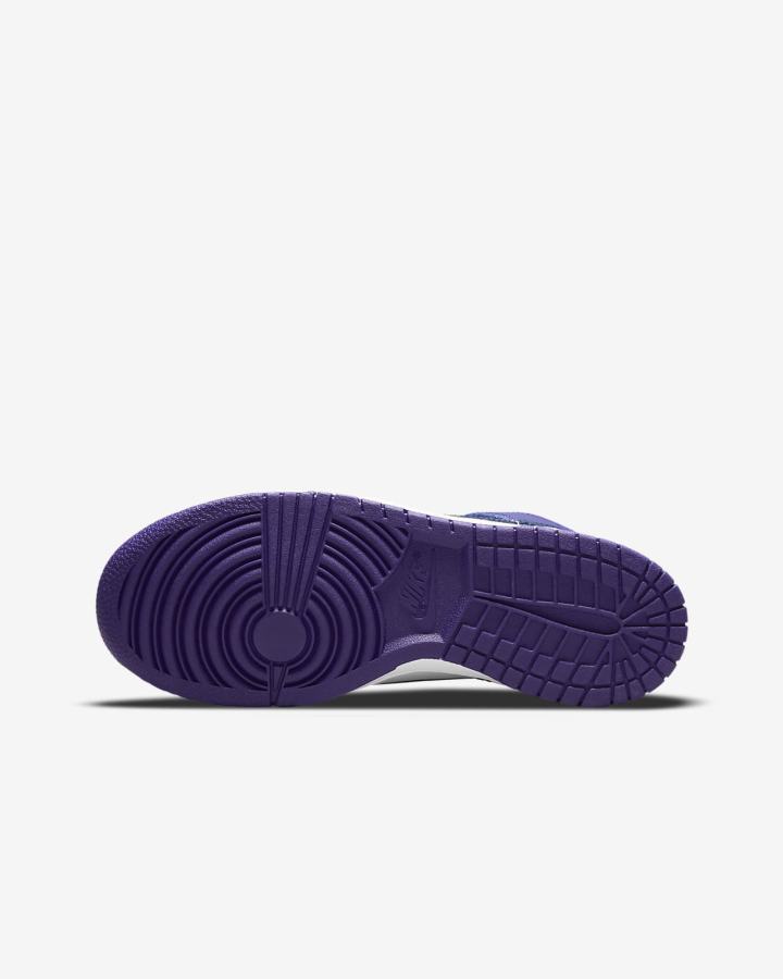 Zapatillas Nike Dunk High Kids Niña Blancas Moradas Azul Marino | BIDNY-2976