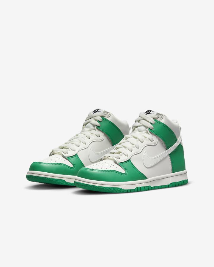 Zapatillas Nike Dunk High Kids Niña Verde Negras | EIWNB-0268