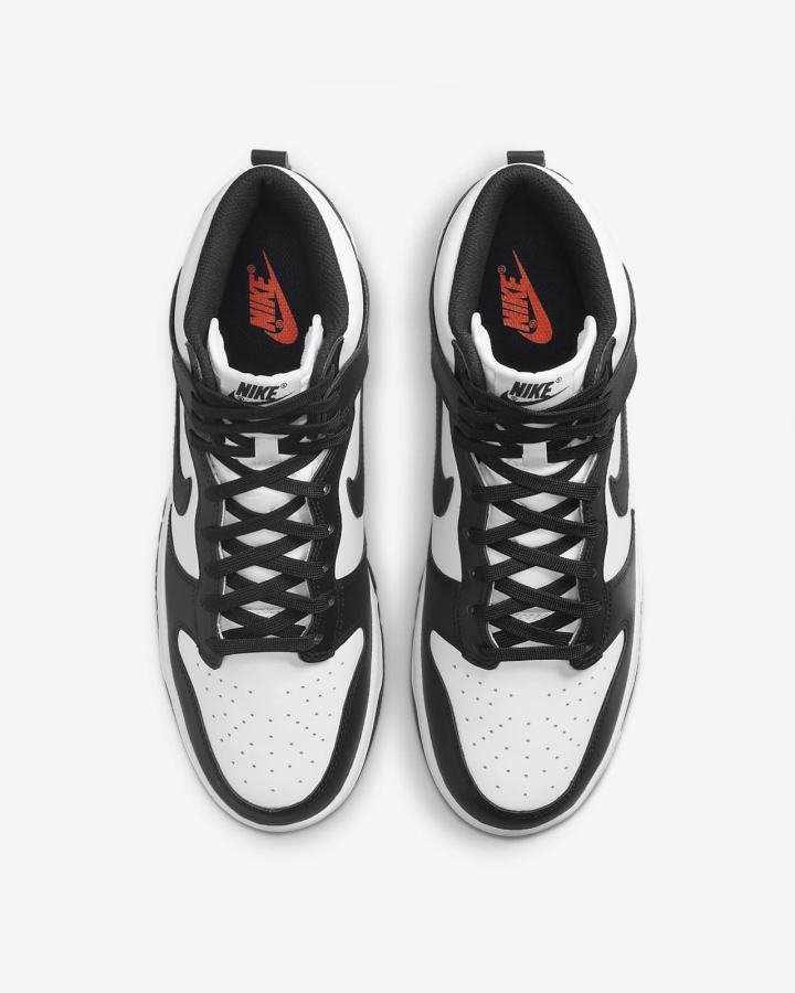 Zapatillas Nike Dunk High Retro Hombre Blancas Naranjas Negras | VWQER-0915