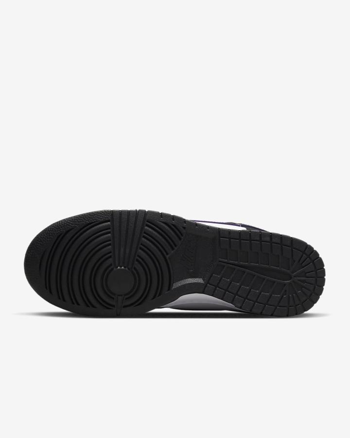 Zapatillas Nike Dunk High Retro Premium EMB Hombre Negras Blancas Moradas Negras | YKJGN-5620