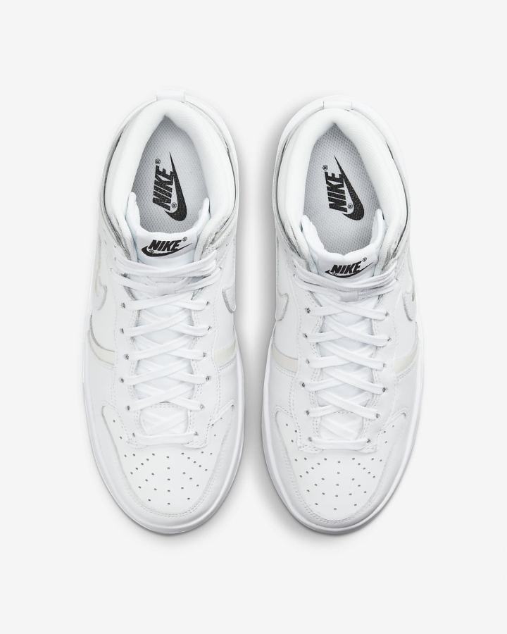 Zapatillas Nike Dunk High Up Mujer Blancas Negras Blancas | GNLOD-6834
