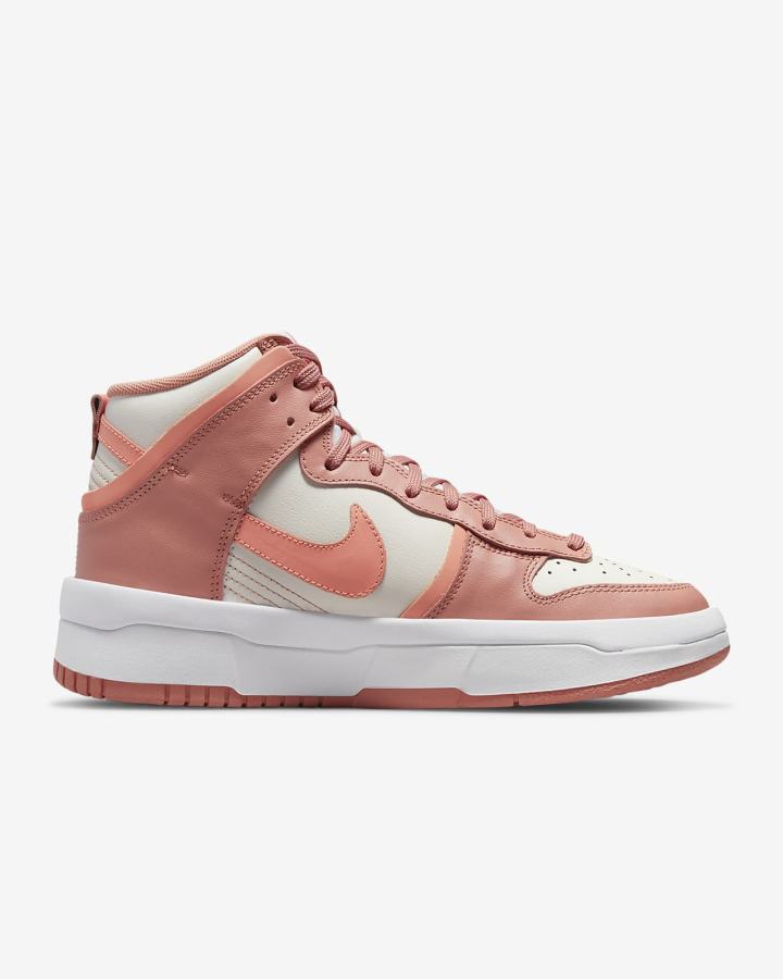 Zapatillas Nike Dunk High Up Mujer Rojas | VENSX-4928