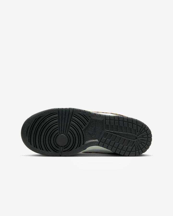 Zapatillas Nike Dunk Low Kids Niño Blancas Verde Negras | JPHSX-0782