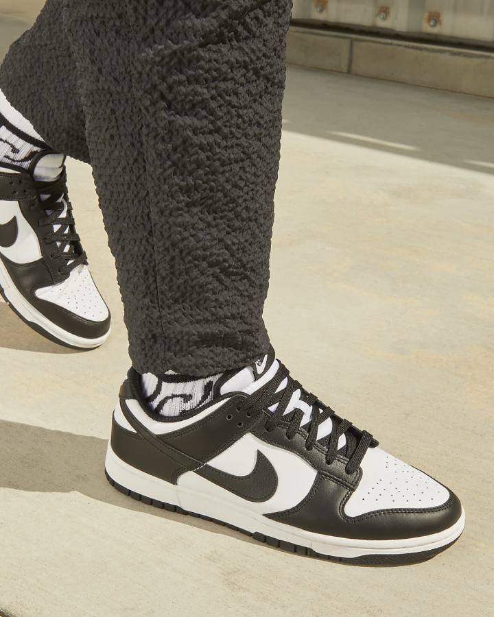 Zapatillas Nike Dunk Low Retro Hombre Blancas Negras | TYDMB-7430
