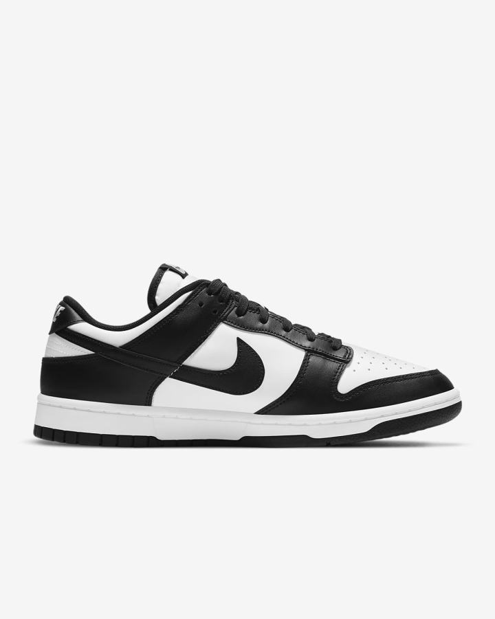 Zapatillas Nike Dunk Low Retro Hombre Blancas Negras | TYDMB-7430