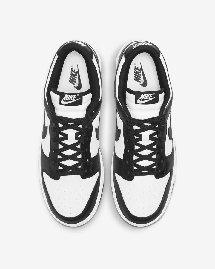 Zapatillas Nike Dunk Low Retro Hombre Blancas Negras | TYDMB-7430