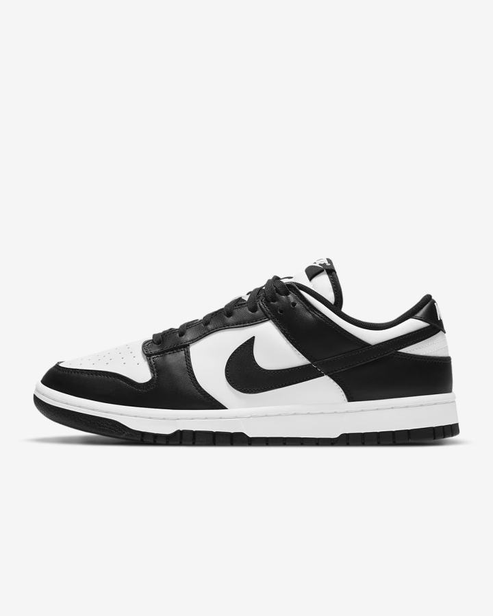 Zapatillas Nike Dunk Low Retro Hombre Blancas Negras | TYDMB-7430