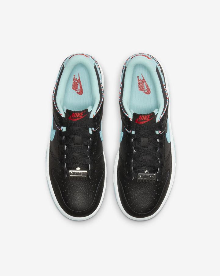 Zapatillas Nike Dunk Low SE Kids Niña Negras Blancas Rojas | MCRSB-3208