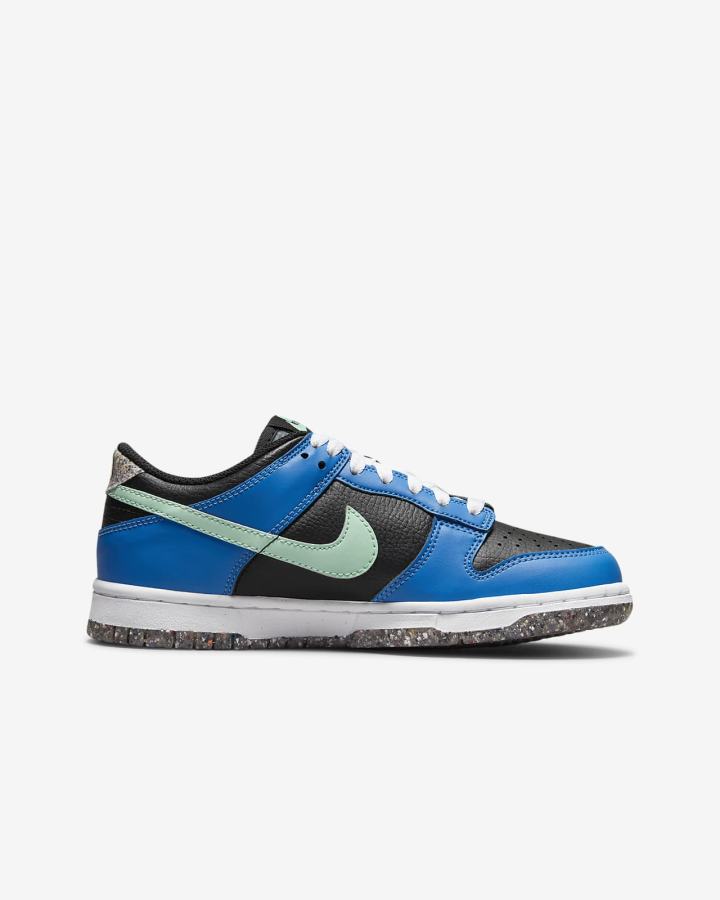 Zapatillas Nike Dunk Low SE Kids Niño Negras Azules Claro Rosas Verde Menta | UEDGZ-4830