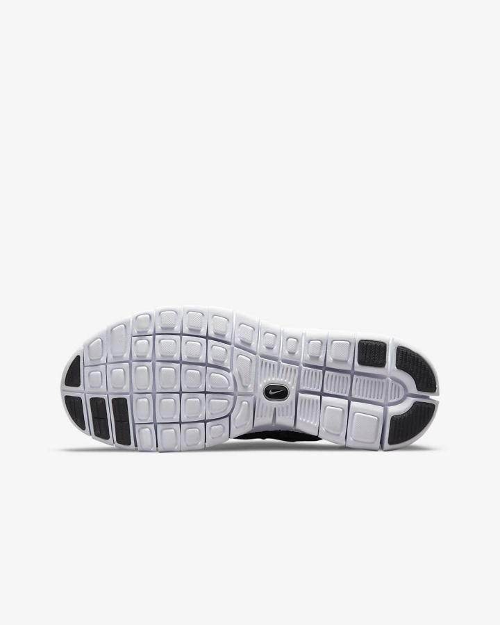 Zapatillas Nike Free Run 2 Kids Niño Negras Gris Oscuro Blancas | YPHDS-1084