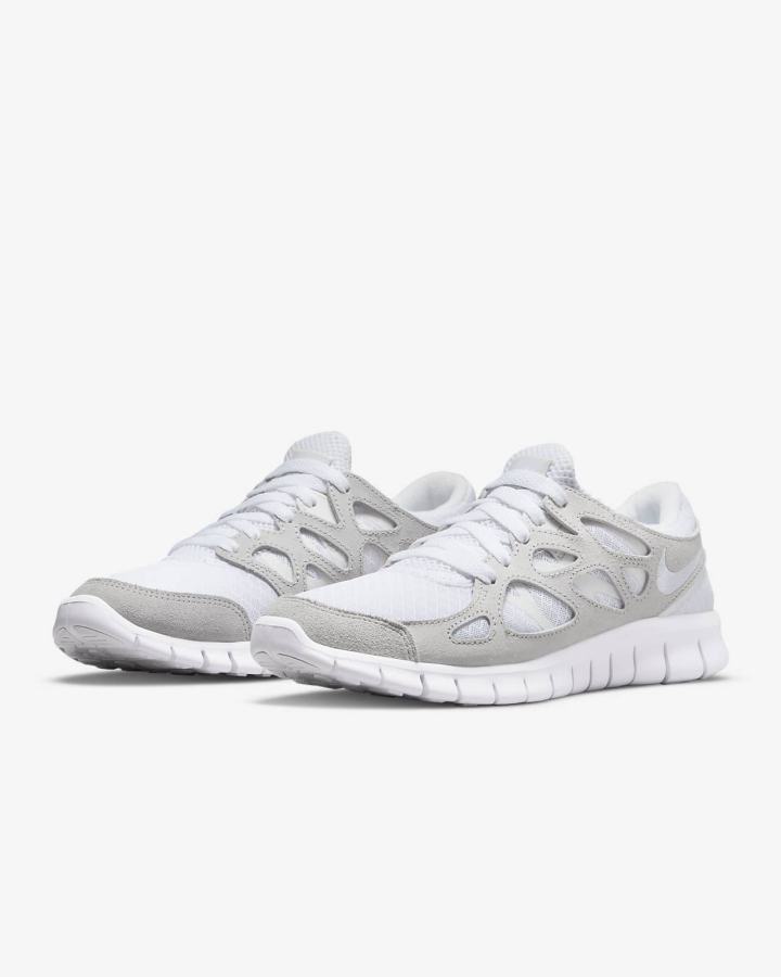 Zapatillas Nike Free Run 2 Mujer Blancas Plateadas Blancas | DGTYI-1857